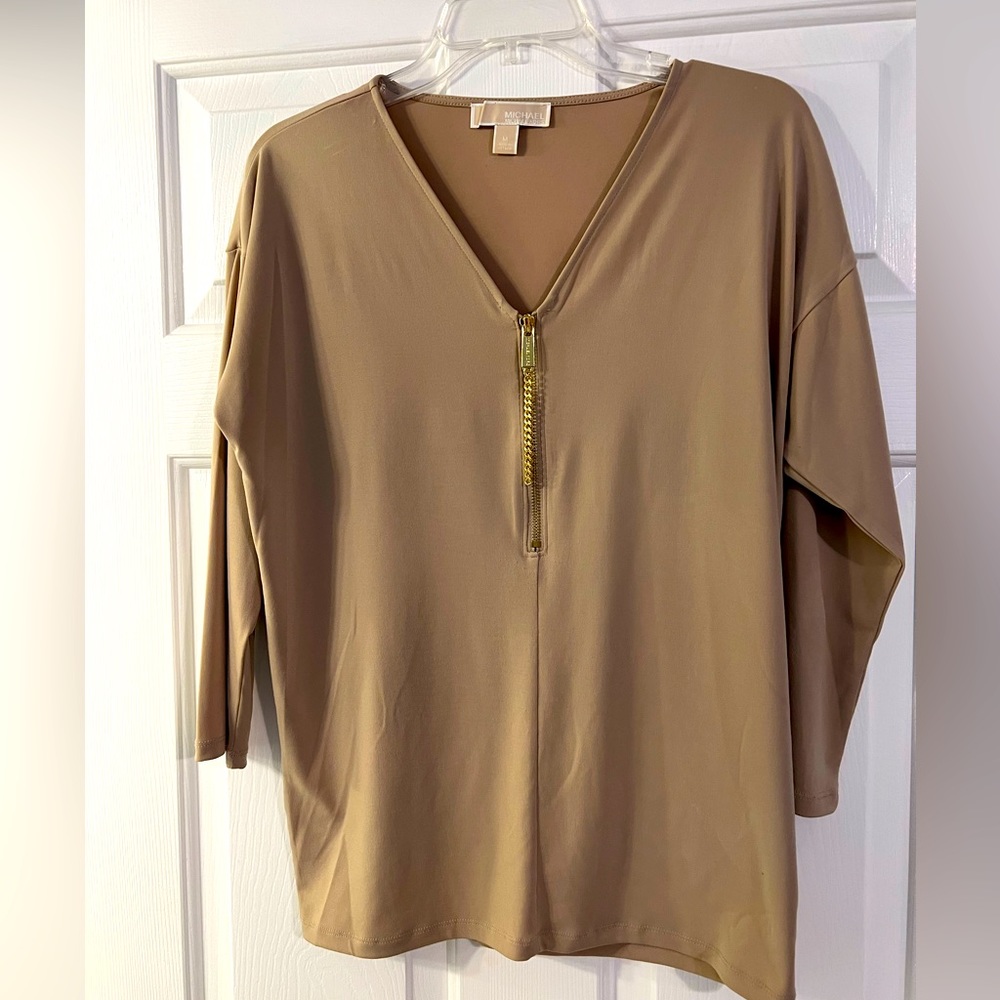 Michael Kors light camel top. Size Medium.